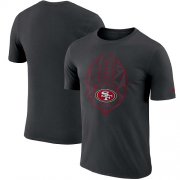 Wholesale Cheap Men's San Francisco 49ers Nike Black Fan Gear Icon Performance T-Shirt