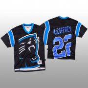 Wholesale Cheap NFL Carolina Panthers #22 Christian McCaffrey Black Men's Mitchell & Nell Big Face Fashion Limited NFL Jersey