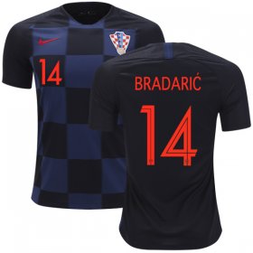Wholesale Cheap Croatia #14 Bradaric Away Soccer Country Jersey