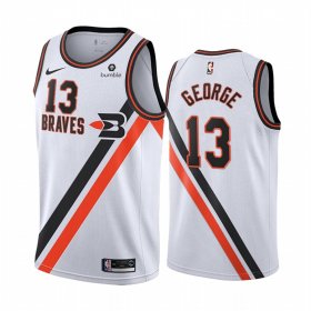 Wholesale Cheap Nike Clippers #13 Paul George White 2019-20 Classic Edition Stitched NBA Jersey