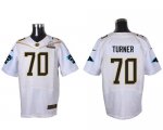 Wholesale Cheap Nike Panthers #70 Trai Turner White 2016 Pro Bowl Men's Stitched NFL Elite Jersey