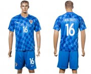Wholesale Cheap Croatia #16 Kalinic Away Soccer Country Jersey