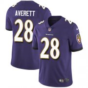 Wholesale Cheap Nike Ravens #28 Anthony Averett Purple Team Color Men's Stitched NFL Vapor Untouchable Limited Jersey
