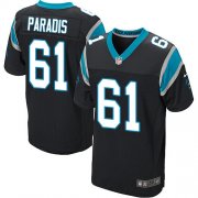 Wholesale Cheap Nike Panthers #61 Matt Paradis Black Team Color Men's Stitched NFL Elite Jersey