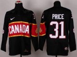 Wholesale Cheap Olympic 2014 CA. #31 Carey Price Black Stitched NHL Jersey