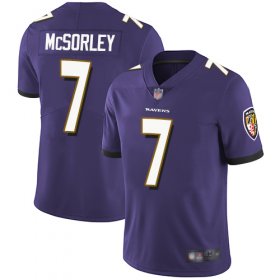 Wholesale Cheap Nike Ravens #7 Trace McSorley Purple Team Color Men\'s Stitched NFL Vapor Untouchable Limited Jersey