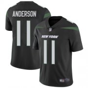 Wholesale Cheap Nike Jets #11 Robby Anderson Black Alternate Men's Stitched NFL Vapor Untouchable Limited Jersey