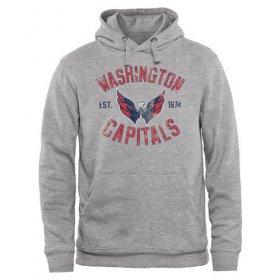 Wholesale Cheap Washington Capitals Heritage Pullover Hoodie Ash