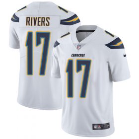 Wholesale Cheap Nike Chargers #17 Philip Rivers White Men\'s Stitched NFL Vapor Untouchable Limited Jersey