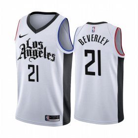 Wholesale Cheap Nike Clippers #21 Patrick Beverley 2019-20 White Los Angeles City Edition NBA Jersey