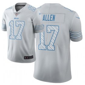 Wholesale Cheap Nike Bills #17 Josh Allen White Men\'s Stitched NFL Limited City Edition Jersey