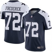 Wholesale Cheap Nike Cowboys #72 Travis Frederick Navy Blue Thanksgiving Youth Stitched NFL Vapor Untouchable Limited Throwback Jersey