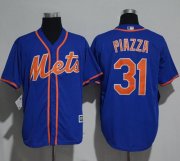 Wholesale Cheap Mets #31 Mike Piazza Blue New Cool Base Stitched MLB Jersey