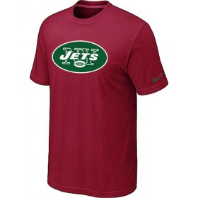 Wholesale Cheap Nike New York Jets Sideline Legend Authentic Logo Dri-FIT NFL T-Shirt Red