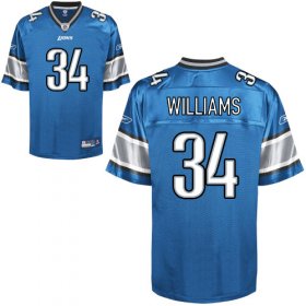 Wholesale Cheap Lions #34 Keiland Williams Blue Stitched NFL Jersey