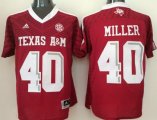 Wholesale Cheap Men's Texas A&M Aggies #40 Von Miller Red 2016 College Football Nike Jersey