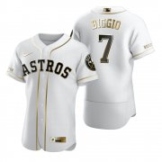 Wholesale Cheap Houston Astros #7 Craig Biggio White Nike Men's Authentic Golden Edition MLB Jersey