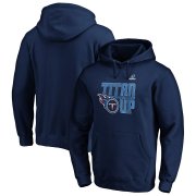 Wholesale Cheap Tennessee Titans 2019 NFL Playoffs Bound Hometown Checkdown Pullover Hoodie Navy