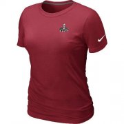 Wholesale Cheap Women's Nike Seattle Seahawks Super Bowl XLVIII Champions Trophy Collection Locker Room T-Shirt Red