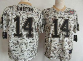 Wholesale Cheap Nike Bengals #14 Andy Dalton Camo Men\'s Stitched NFL Elite USMC Jersey