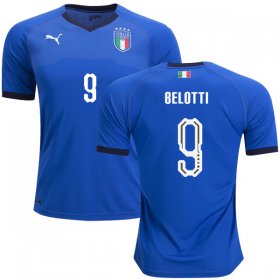 Wholesale Cheap Italy #9 Belotti Home Soccer Country Jersey