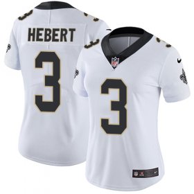 Wholesale Cheap Nike Saints #3 Bobby Hebert White Women\'s Stitched NFL Vapor Untouchable Limited Jersey
