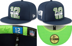 Wholesale Cheap Seattle Seahawks fitted hats 10