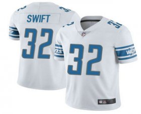 Wholesale Cheap Men\'s Detroit Lions #32 DAndre Swift White Vapor Untouchable Limited Stitched NFL Jersey