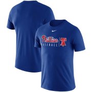 Wholesale Cheap Philadelphia Phillies Nike MLB Practice T-Shirt Royal