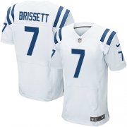 Wholesale Cheap Nike Colts #7 Jacoby Brissett White Men's Stitched NFL Elite Jersey