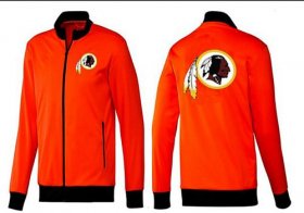 Wholesale Cheap NFL Washington Redskins Team Logo Jacket Orange