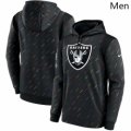 Wholesale Cheap Men Las Vegas Raiders Nike Charcoal 2021 NFL Crucial Catch Therma Pullover Hoodie