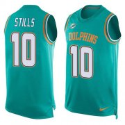 Wholesale Cheap Nike Dolphins #10 Kenny Stills Aqua Green Team Color Men's Stitched NFL Limited Tank Top Jersey