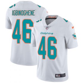 Wholesale Cheap Nike Dolphins #46 Noah Igbinoghene White Men\'s Stitched NFL Vapor Untouchable Limited Jersey
