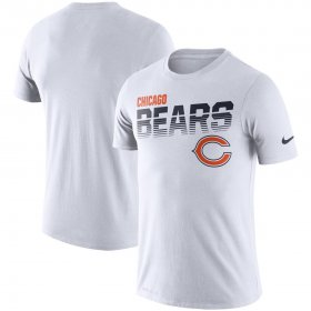 Wholesale Cheap Chicago Bears Nike Sideline Line of Scrimmage Legend Performance T-Shirt White