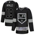 Wholesale Cheap Adidas Kings X Dodgers #19 Alex Iafallo Black Authentic City Joint Name Stitched NHL Jersey