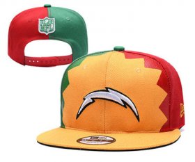 Wholesale Cheap Chargers Team Logo Yellow Red Green 2019 Draft Adjustable Hat YD