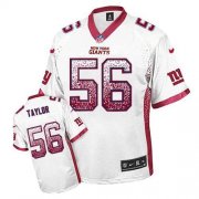 Wholesale Cheap Nike Giants #56 Lawrence Taylor White Men's Stitched NFL Elite Drift Fashion Jersey