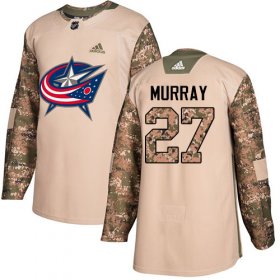Wholesale Cheap Adidas Blue Jackets #27 Ryan Murray Camo Authentic 2017 Veterans Day Stitched NHL Jersey