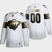 Wholesale Cheap Minnesota Wild Custom Men's Adidas White Golden Edition Limited Stitched NHL Jersey