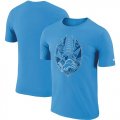 Wholesale Cheap Men's Detroit Lions Nike Blue Fan Gear Icon Performance T-Shirt