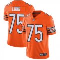 Wholesale Cheap Nike Bears #75 Kyle Long Orange Men's Stitched NFL Limited Rush Jersey