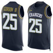 Wholesale Cheap Nike Chargers #25 Melvin Gordon III Navy Blue Team Color Men's Stitched NFL Limited Tank Top Jersey