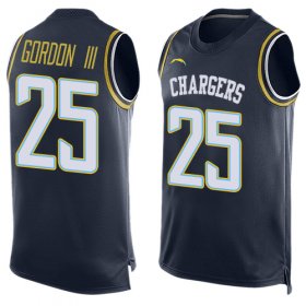 Wholesale Cheap Nike Chargers #25 Melvin Gordon III Navy Blue Team Color Men\'s Stitched NFL Limited Tank Top Jersey