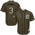 Wholesale Cheap Tigers #3 Alan Trammell Green Salute to Service Stitched MLB Jersey