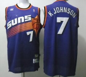 Wholesale Cheap Phoenix Suns #7 Kevin Johnson Purple Swingman Throwback Jersey
