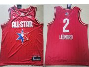 Wholesale Cheap Men's Los Angeles Clippers #2 Kawhi Leonard Red Jordan Brand 2020 All-Star Game Swingman Stitched NBA Jersey