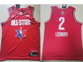 Wholesale Cheap Men\'s Los Angeles Clippers #2 Kawhi Leonard Red Jordan Brand 2020 All-Star Game Swingman Stitched NBA Jersey