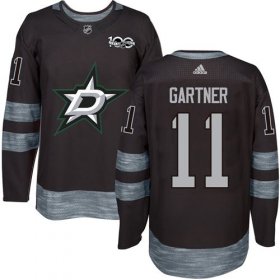 Wholesale Cheap Adidas Stars #11 Mike Gartner Black 1917-2017 100th Anniversary Stitched NHL Jersey