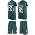 Wholesale Cheap Nike Eagles #65 Lane Johnson Midnight Green Team Color Men's Stitched NFL Limited Tank Top Suit Jersey